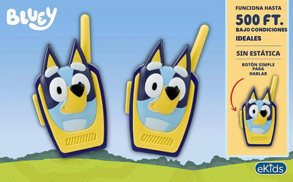 Bluey Toy Walkie Talkies para niños, juguetes libres de estática pa...