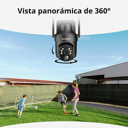 SEHMUA Cámaras de seguridad solar 2K inalámbricas para exteriores,...