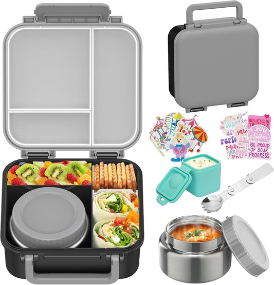 Caja Bento para niños con termo de alimentos, contenedor de almuerz...