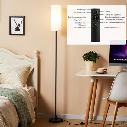 Ambimall - Lámpara de pie de 64'' para sala de estar con co...