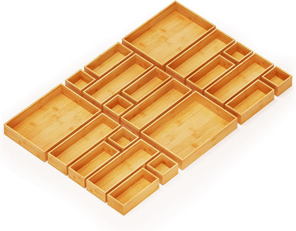 SpaceAid Juego de 21 cajas de almacenamiento organizadoras de cajon...