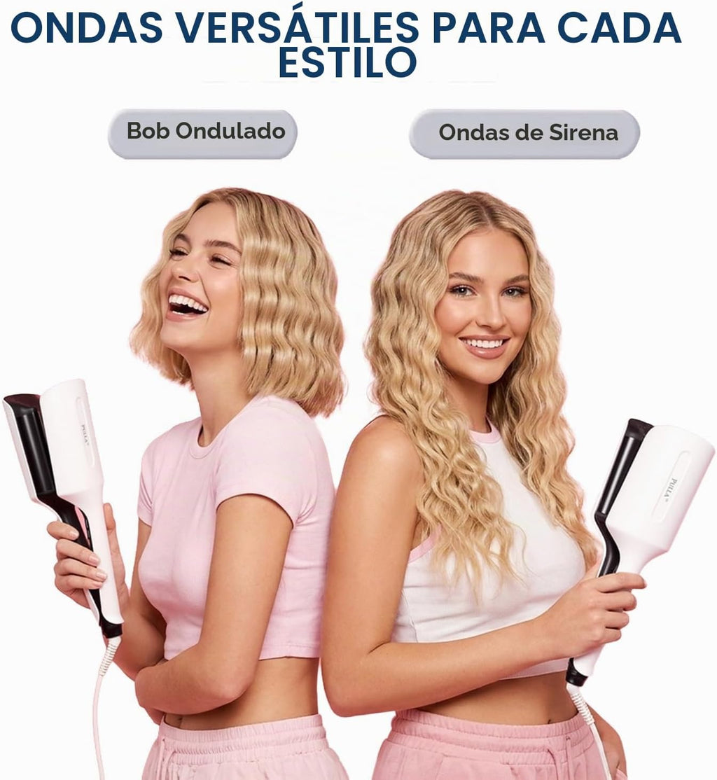 Onduladora de pelo ondulado, rizador de pelo iónico de 1.25 pulgada...