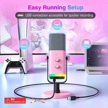 FIFINE AmpliGame AM8P XLR\/Micrófono dinámico USB para grabación de...