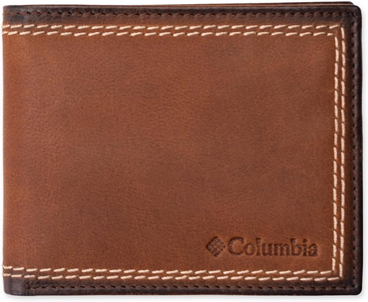 Columbia Billetera plegable delgada RFID para hombre con ventana de...