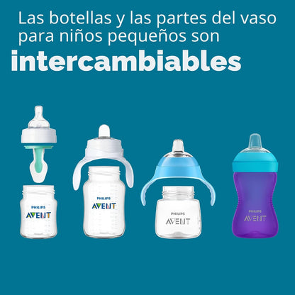 Philips Avent Biberón anticólicos con ventilación AirFree, flujo me...