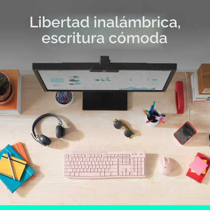 Logitech MK270 Combo de teclado y mouse inalámbricos de tamaño comp...