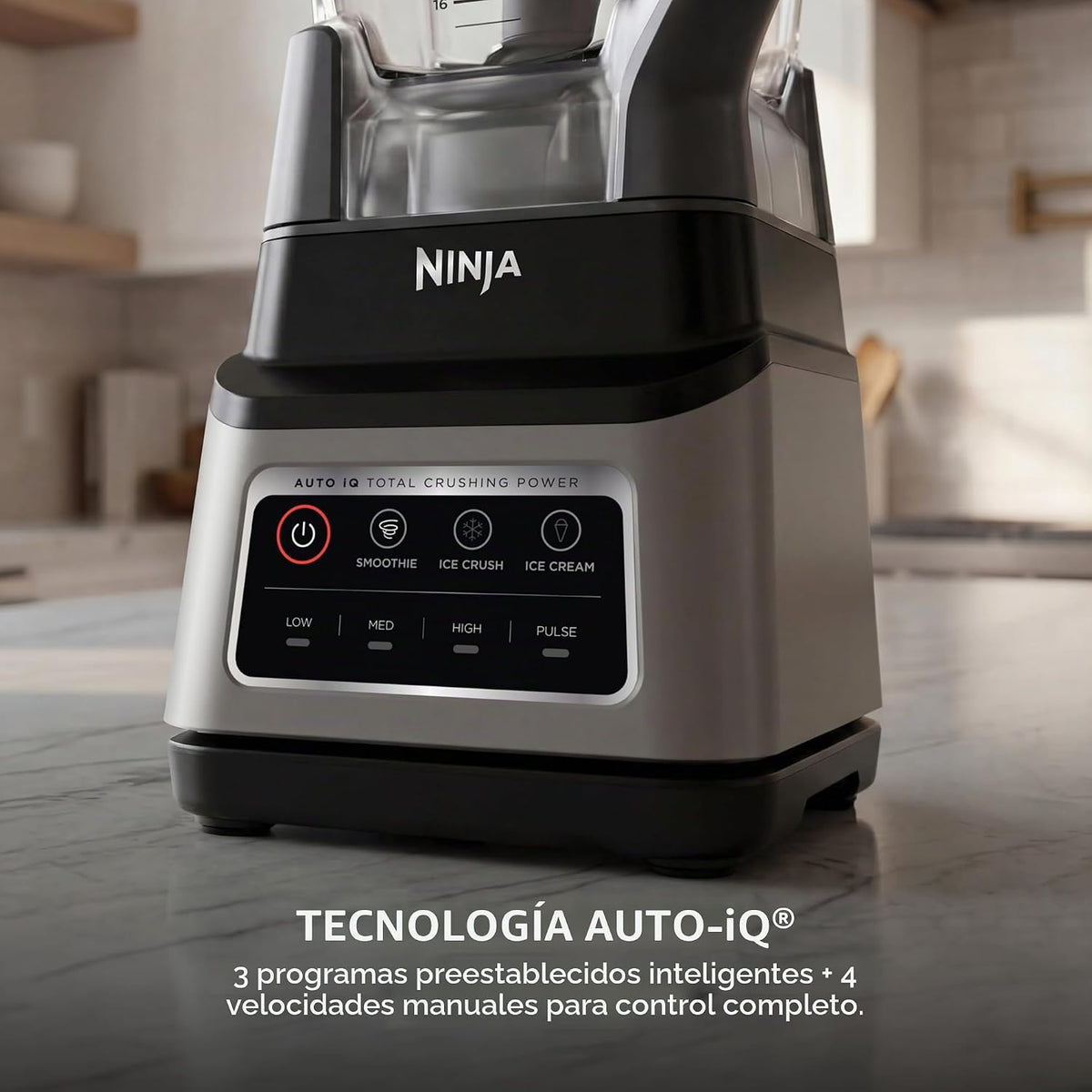 Licuadora Ninja Professional Plus, Auto-iQ, 1400 W, jarra de 72 oz,...