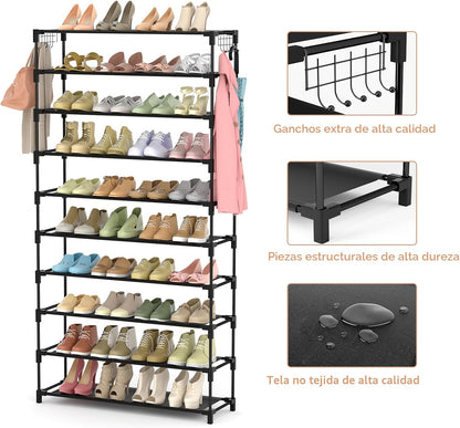 LANTEFUL Zapatero de 10 Niveles 50 Pares Organizador de Zapatos Alt...