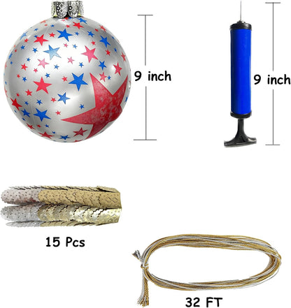 Huoety Bolas inflables de adornos de Navidad de 9 pulgadas, decorac...