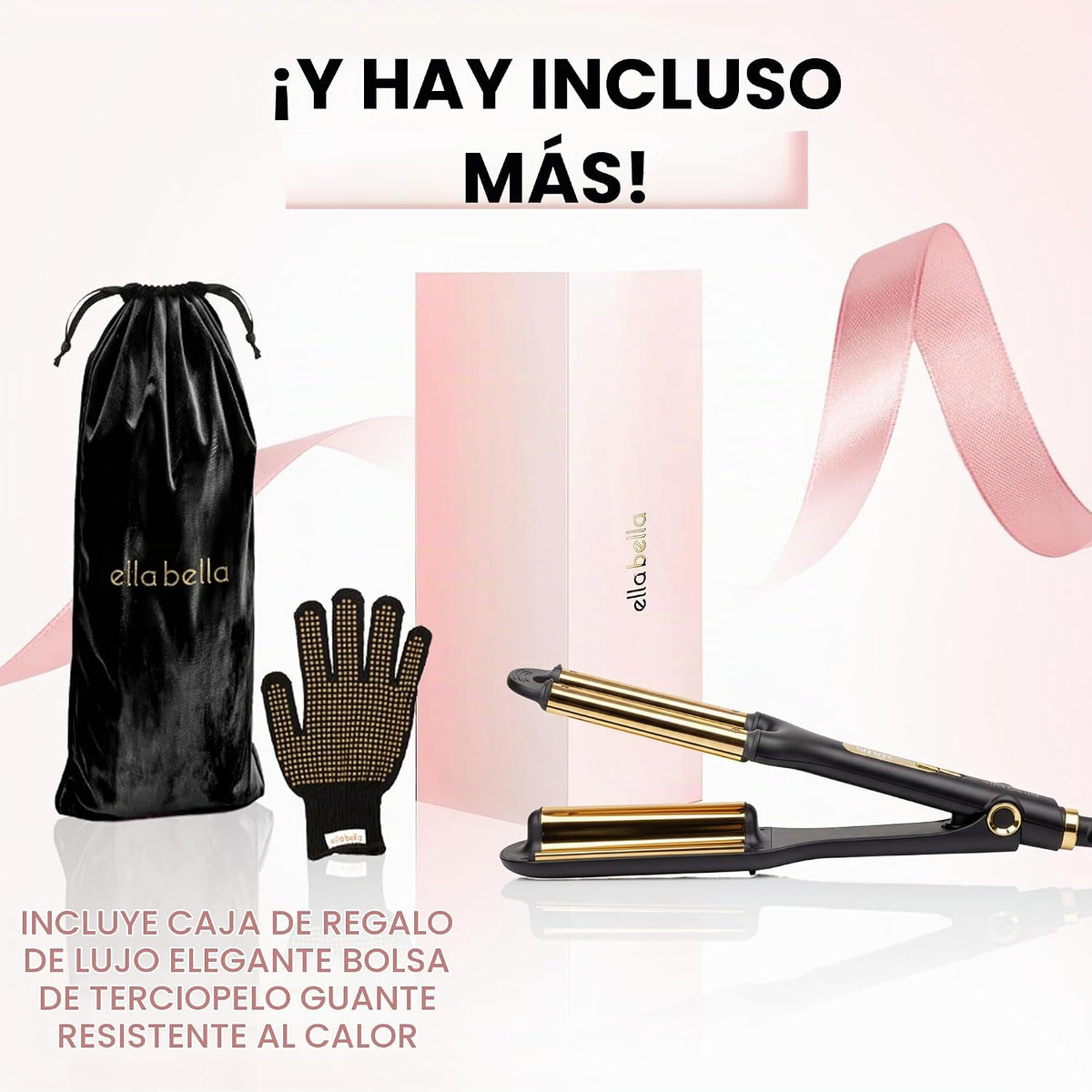 ELLA BELLA® Rizador abierto (ondulador profundo), herramienta de cr...