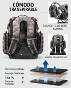 Dinictis Mochila para pañales para papá con cambiador de pañales |...