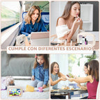 YOPCDJ Bolsa de aseo transparente de 3 piezas, aprobada por la TSA,...