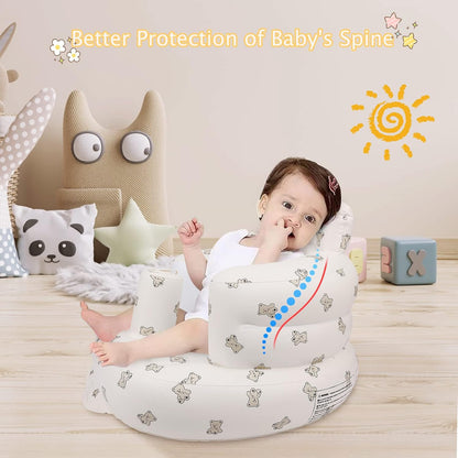 EKEPE Asiento inflable para bebé para bebés de 3 meses en adelante,...