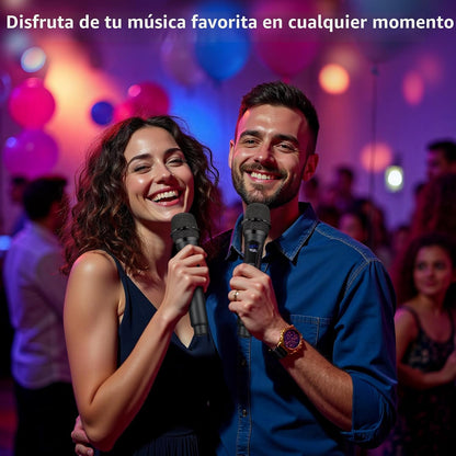 Micrófonos inalámbricos, sistema de micrófono dinámico inalámbrico...