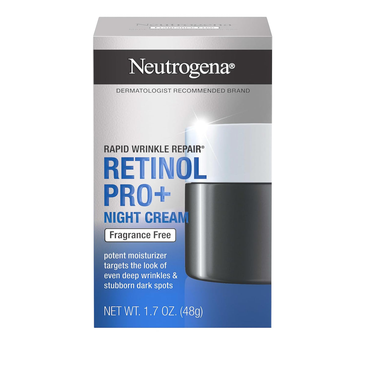 Neutrogena Retinol Pro+ Crema hidratante de noche antiarrugas, repa...