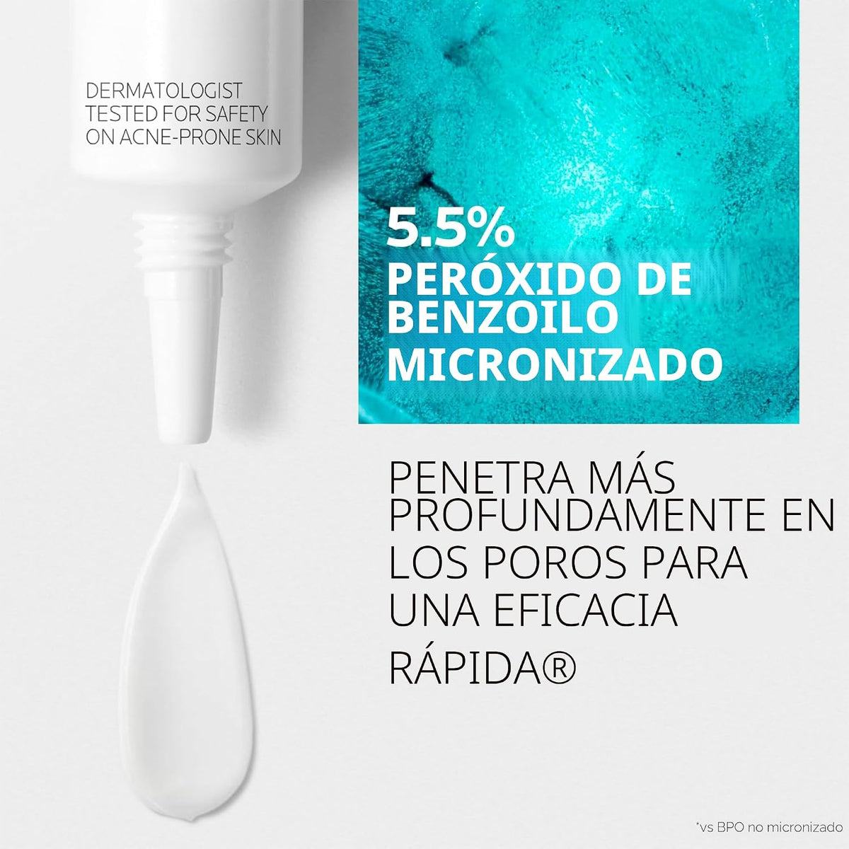 La Roche-Posay Effaclar BPO Multi-Target Acne Treatment, Benzoyl Pe...