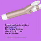 Conair Rizador de cerámica doble de 1 ¼ pulgadas con clip de garra,...