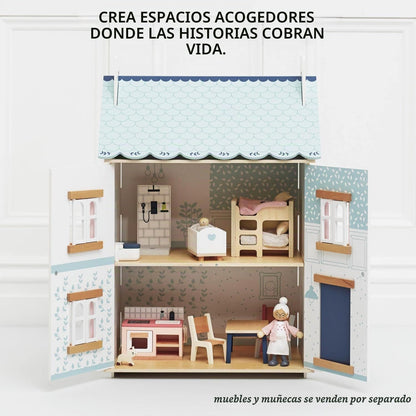 Le Toy Van \u2013 Casa de Muñecas de Madera Blue Belle | Juego de C...
