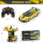 BLUEJAY Transform RC Cars para niños de 3 a 12 años, coche de contr...