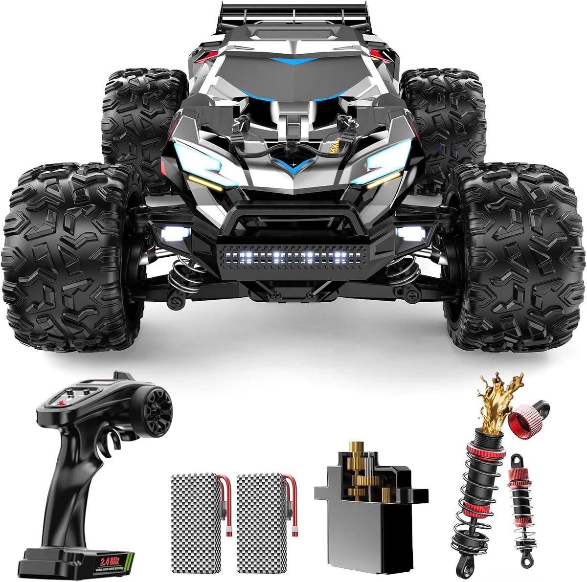 DEERC Coches RC rápidos sin escobillas para adultos, 55 KM\/H, comp...