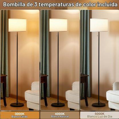 Ambimall - Lámpara de pie moderna para sala de estar y dormitorio,...