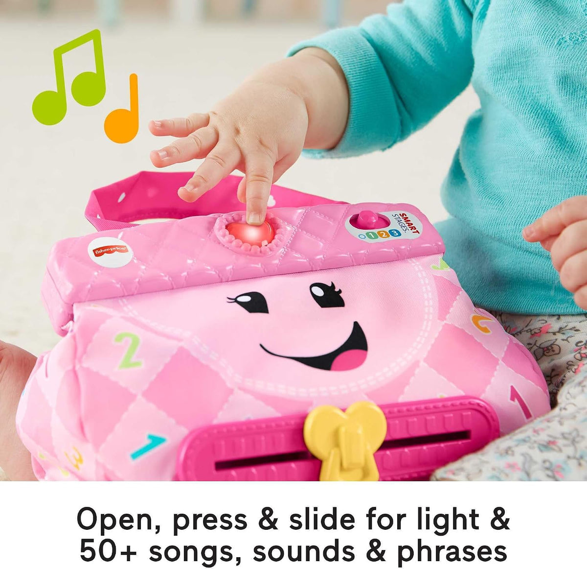 Fisher-Price Laugh &amp; Learn My Smart Purse, rosa, juguete musica...