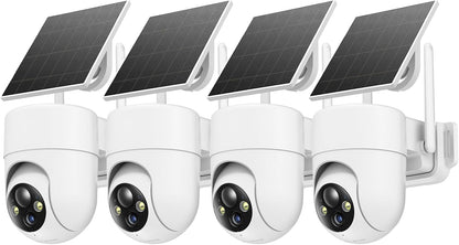 Oculview Cámaras de seguridad solar 2K inalámbricas para exteriores...
