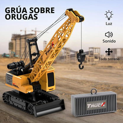 Dwi Dowellin Grúa de Construcción de Control Remoto para Niños, Grú...