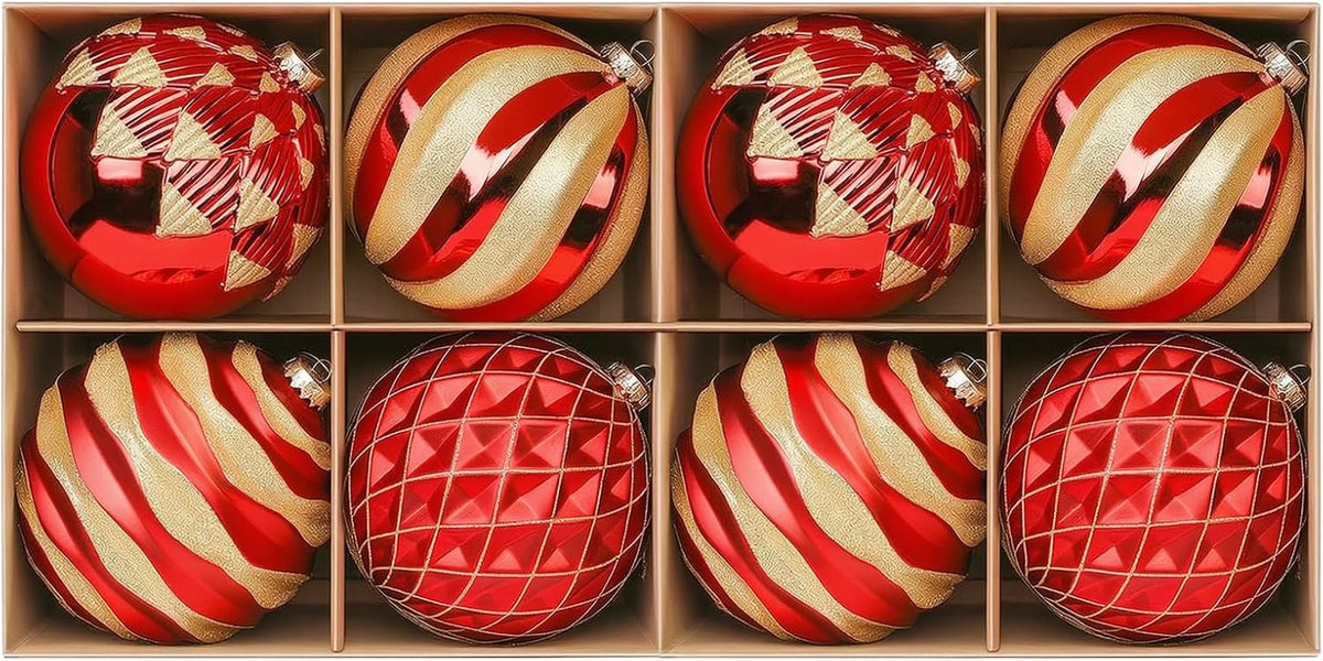 Alupssuc Adornos de bolas de Navidad grandes de 6 pulgadas\/5.906 i...
