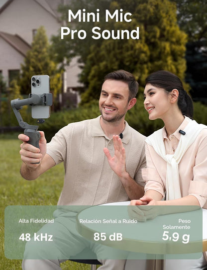 MAONO Wave T1 Mini micrófono Lavalier para iPhone\/Android con cone...