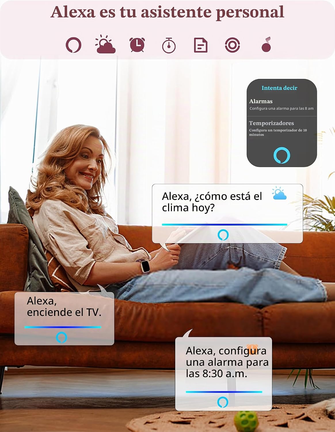 LODIMEKE Reloj inteligente, Alexa integrado, para responder\/hacer...