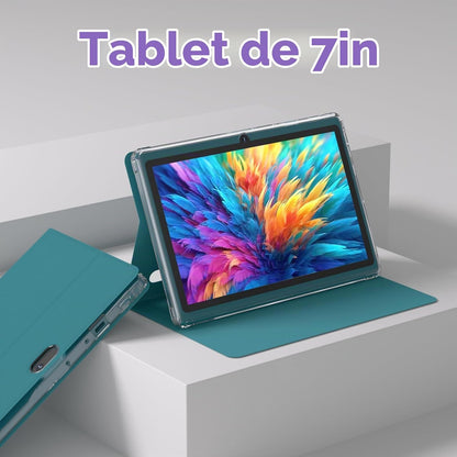 HOTTABLET Tablet Android 14.0 de 7 pulgadas con funda protectora, 8...
