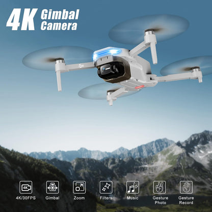 Oddire Drones con cámara para adultos 4K, retorno automático GPS, v...
