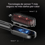 TYMO Cepillo Alisador de Cabello \u2013 Cepillo Alisador Compacto I...