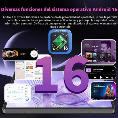 2026 Android 16 Tablet con teclado - Tableta electrónica de 10 pulg...