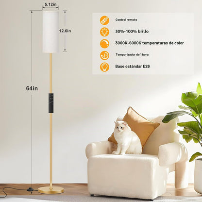 Ambimall - Lámpara de pie para sala, con control remoto y regulació...