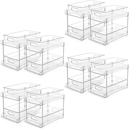 Vtopmart Paquete de 8 organizadores extraíbles para debajo del freg...