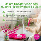 Dapple Kit de limpieza de viaje para bebés, 5 piezas, limpiador de...