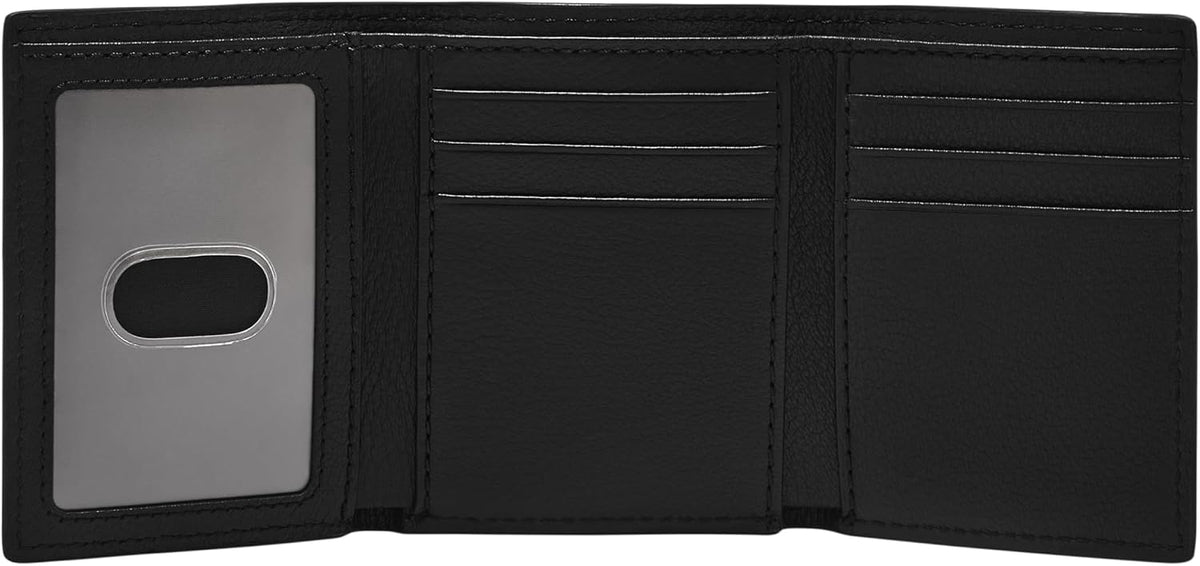 Fossil Carson - Cartera de piel triple para hombre