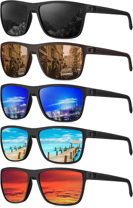 KALIYADI Gafas de sol polarizadas para hombre, gafas de sol clásica...