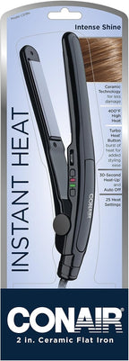 Conair Plancha plana de cerámica Instant Heat de 2 pulgadas, color...