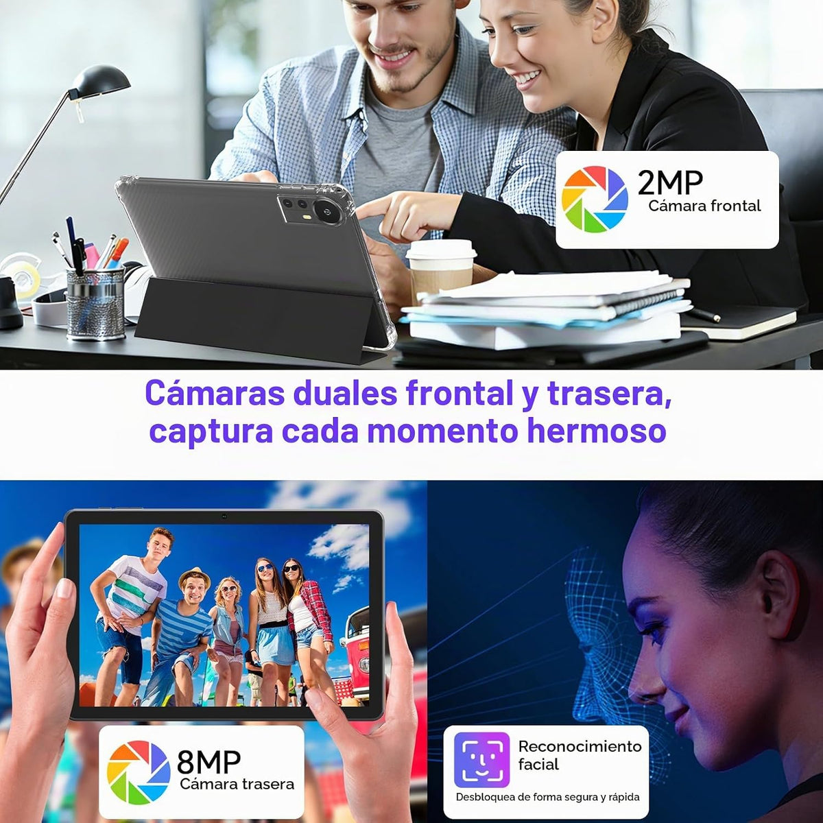 DIGITHINK Tablet PC de 128 GB 10 pulgadas Android 16.0, tabletas An...