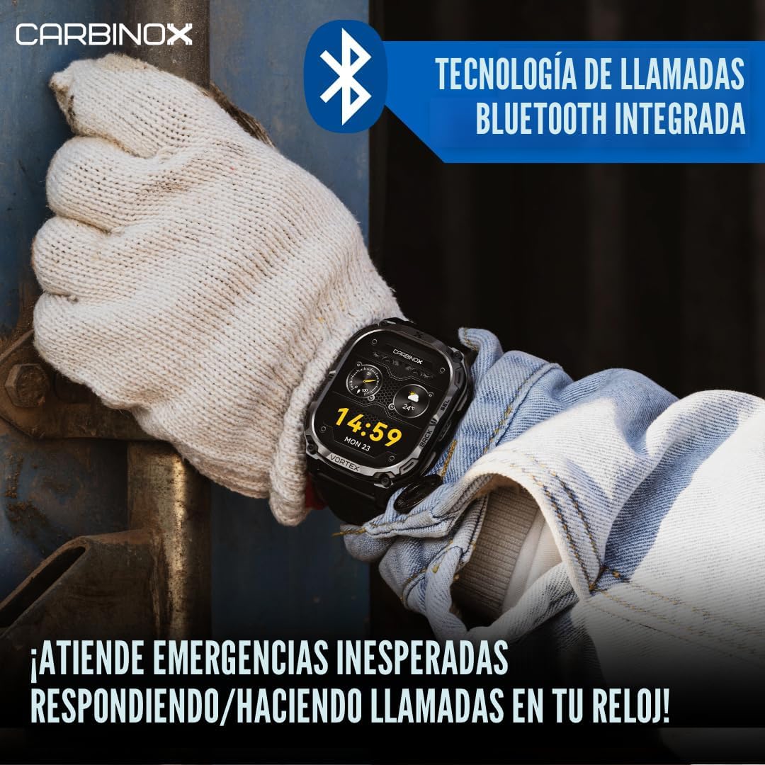 CARBINOX Reloj Inteligente Vortex (Contestar\/Hacer Llamadas), Rast...