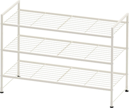 Simple Houseware Zapatero apilable de 3 niveles, con rejilla, color...