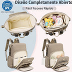 Tealari Mochila para pañales, elegante bolsa de pañales para bebé,...
