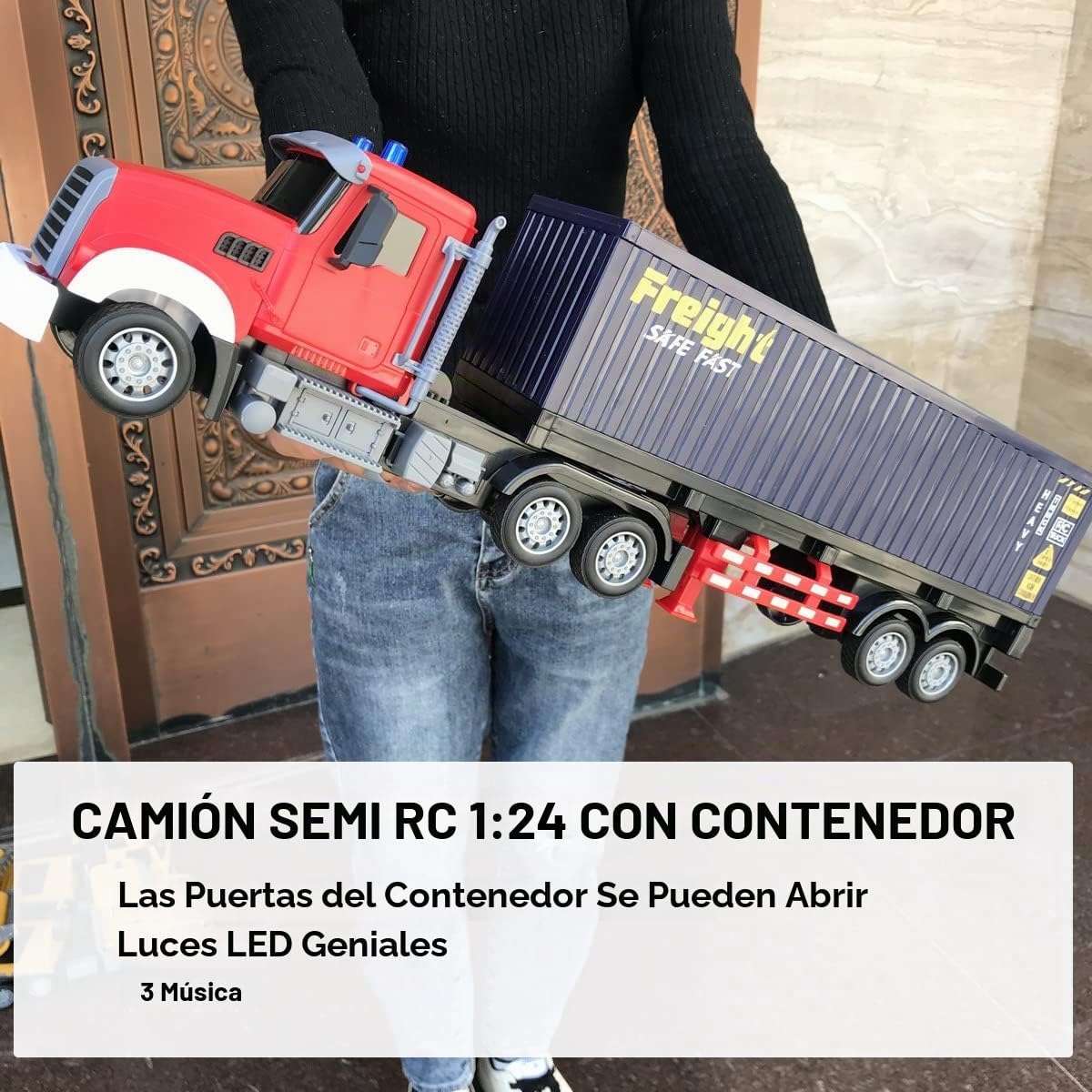 Semirremolque a control remoto con remolque, de 22.5 pulgadas, semi...