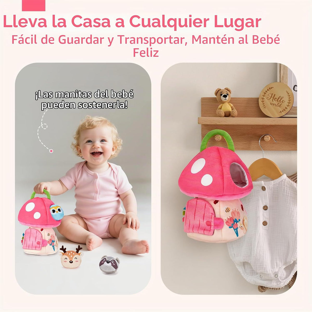 hahaland Juguetes Montessori para bebés de 6 a 12 meses - 6, 7, 8,...