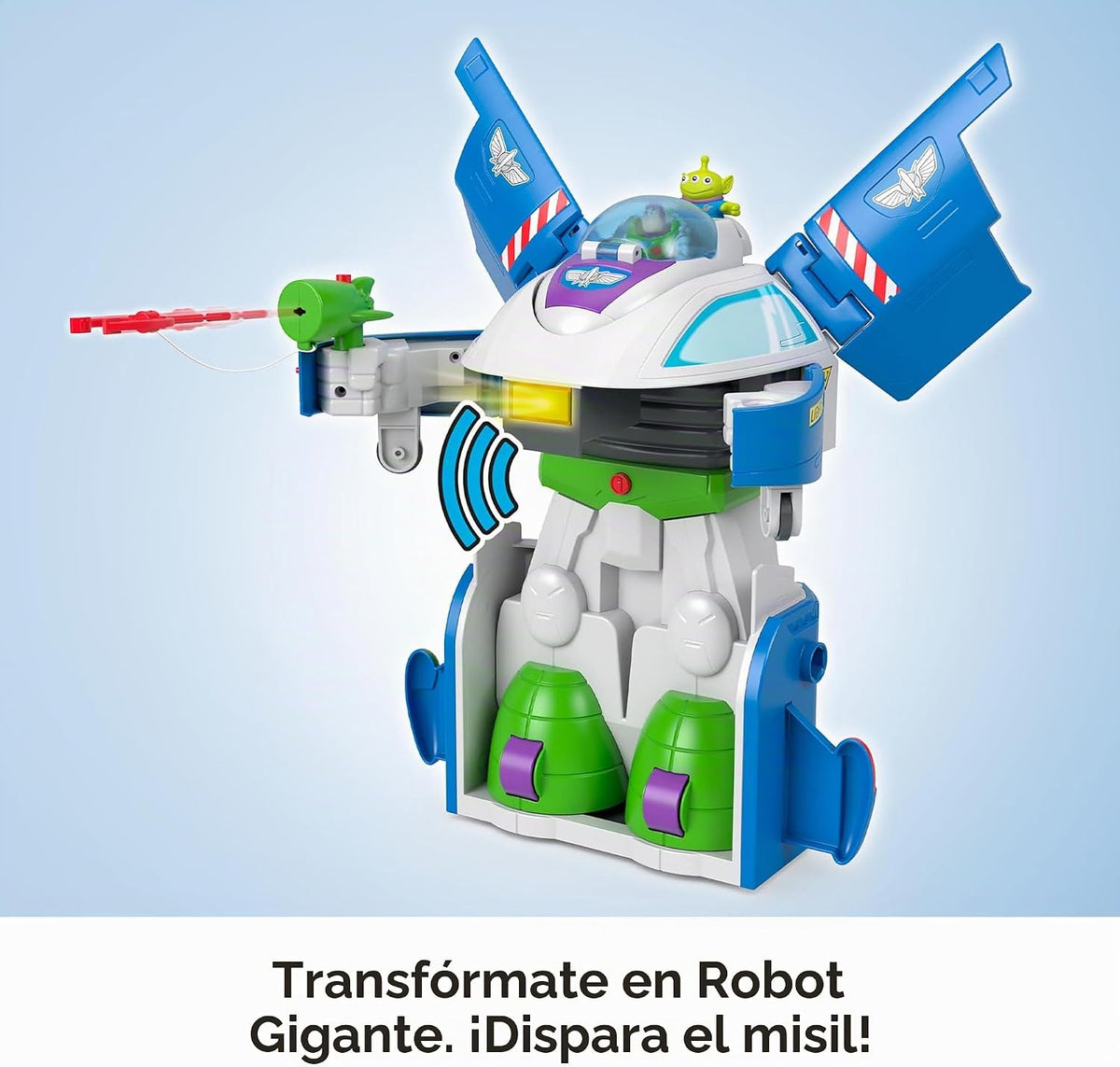 Fisher-Price Imaginext Transforming Buzz Lightyear Ship con figuras...