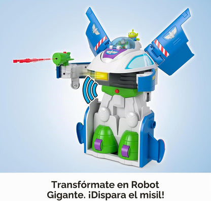 Fisher-Price Imaginext Transforming Buzz Lightyear Ship con figuras...