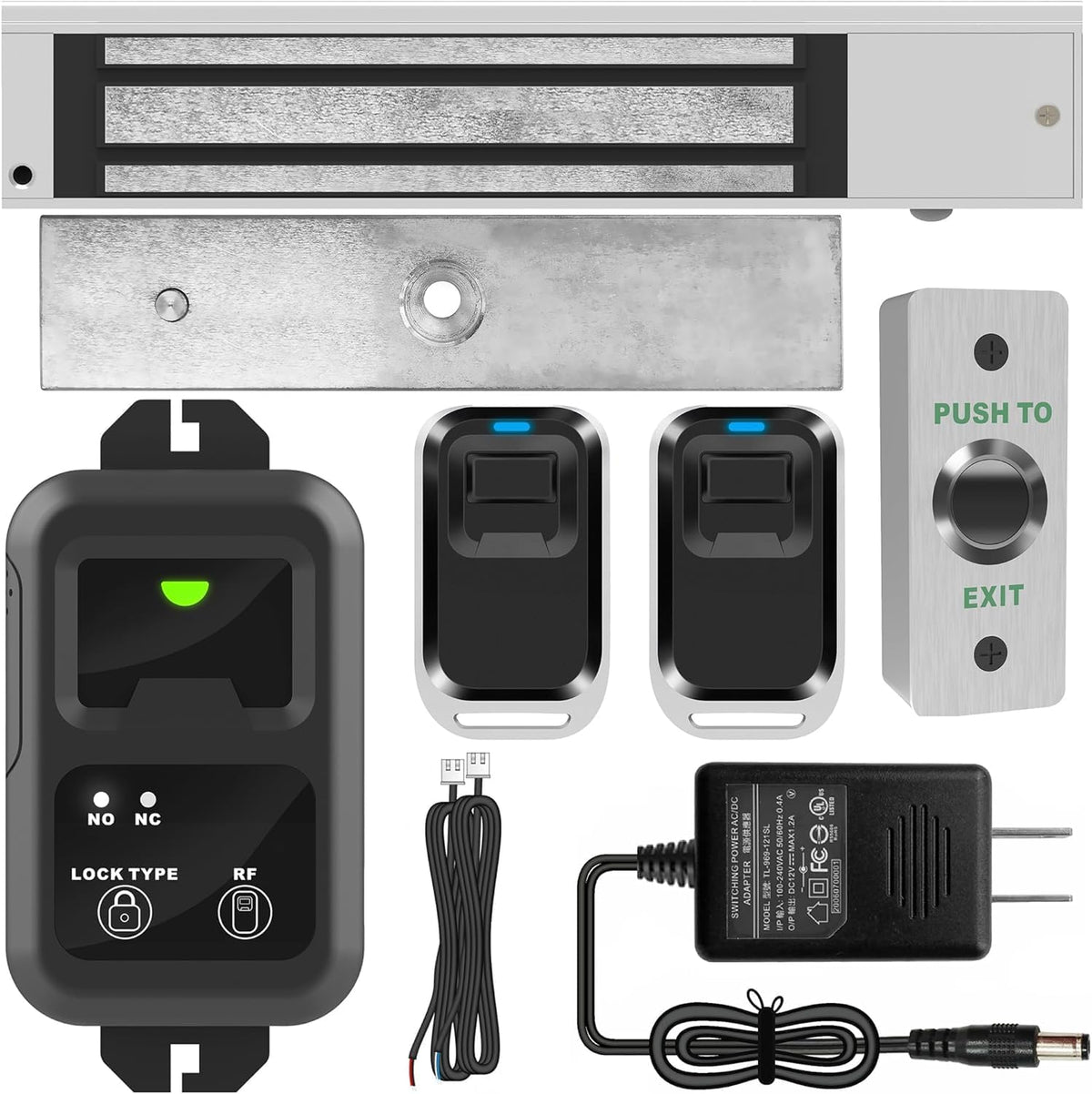 UHPPOTE Control de acceso Outswinging 600lb Sistema de bloqueo de p...